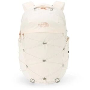 The North Face Borealis Backpack in White and Rose Gold